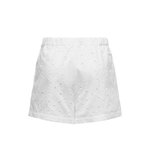 Only White Cotton Short