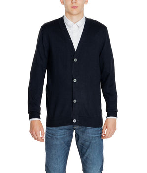 Jack Jones Black Cotton Cardigan