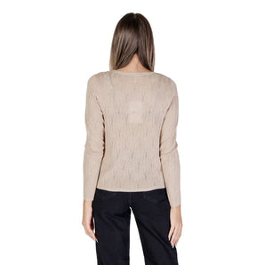 Only Beige Viscose Tops &amp; T-Shirt