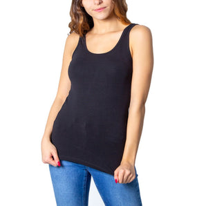 Only Black Cotton Tops &amp; T-Shirts