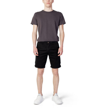Jack Jones Black Cotton Shorts