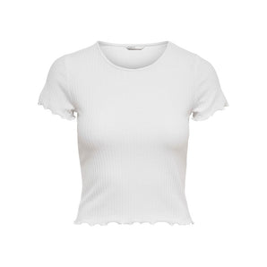 Only White Polyester Tops &amp; T-Shirts