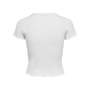 Only White Polyester Tops &amp; T-Shirts