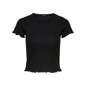 Only Black Polyester Tops &amp; T-Shirts