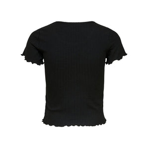 Only Black Polyester Tops &amp; T-Shirts