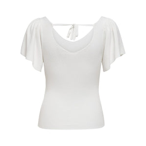 Only White Polyamide Tops &amp; T-Shirt