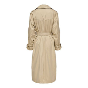 Only Beige Polyester Jackets &amp; Coat