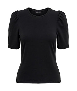 Only Camisetas y tops de algodón negros