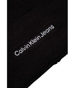Calvin Klein Jeans Black Cotton Cap (Baseball Hat)