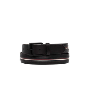 Tommy Hilfiger Black Leather Regular Belt