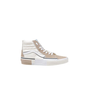 Vans Beige Leather High Top Sneakers
