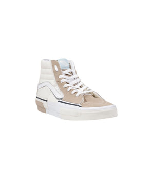 Vans Beige Leather High Top Sneakers
