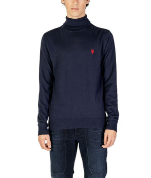 US POLO ASSN. Blue Cotton Turtleneck