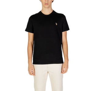 US POLO ASSN. Black Cotton T-Shirt