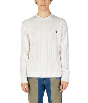 US POLO ASSN. White Cotton Sweatshirt