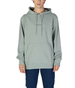 Calvin Klein Jeans Green Cotton Hoodie