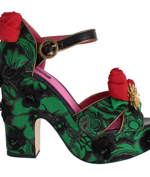 Cuñas Dolce &amp; Gabbana Enchanted Sicily con brocado de cristal