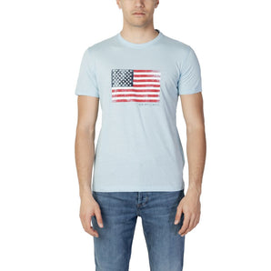 US POLO ASSN. Blue Cotton T-Shirt