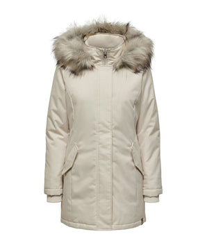Only Beige Polyester Parka
