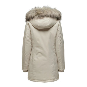 Only Beige Polyester Jackets &amp; Coat