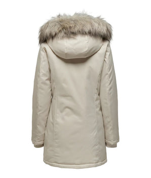 Only Beige Polyester Parka