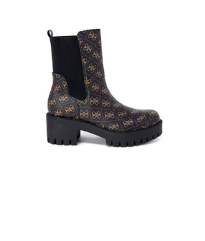 Guess Black Leather Ankle Boots