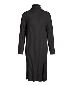 Vila Clothes Gray Nylon Midi Dress