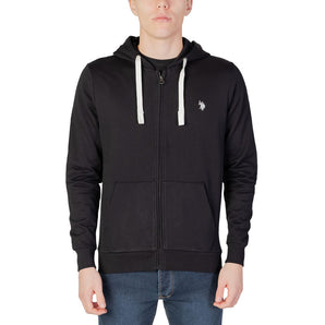 US POLO ASSN. black cotton sweater