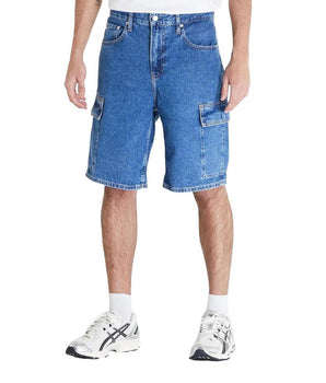 Calvin Klein Jeans Blue Cotton Bermuda Shorts