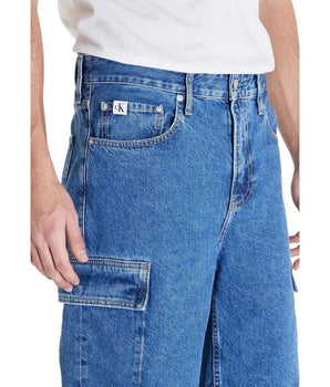 Calvin Klein Jeans Blue Cotton Bermuda Shorts