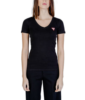 Guess Black Cotton T-Shirt
