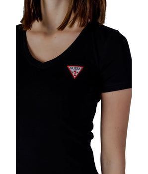 Guess Black Cotton T-Shirt
