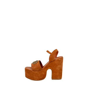 Guess Brown Suede Leather High Heel Pumps
