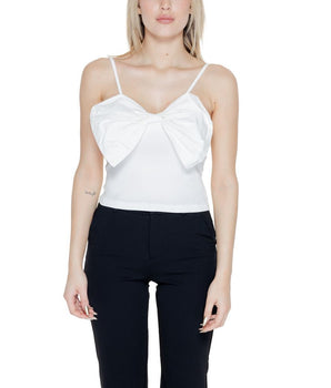 Camisetas y tops blancos de algodón orgánico Only