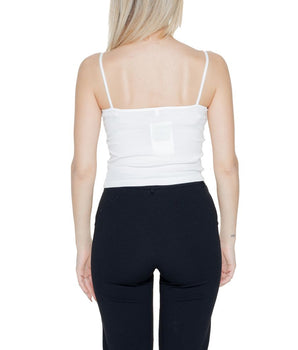 Camisetas y tops blancos de algodón orgánico Only