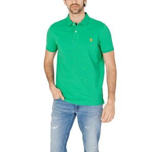 Asociación de polo estadounidense. Polo de algodón verde