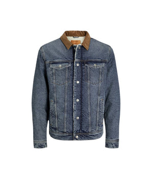 Jack Jones Blue Cotton Jackets &amp; Coat