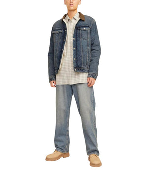 Jack Jones Blue Cotton Jackets &amp; Coat