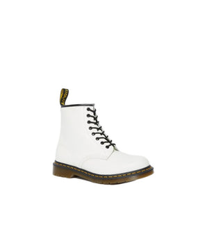Bota de cuero blanca Dr. Martens