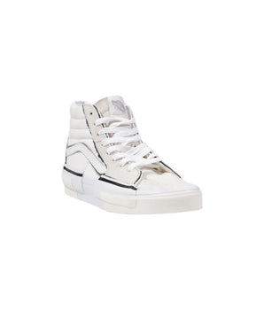 Vans Beige Leather High Top Sneakers