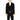 Gianni Lupo Black Cotton Blazer