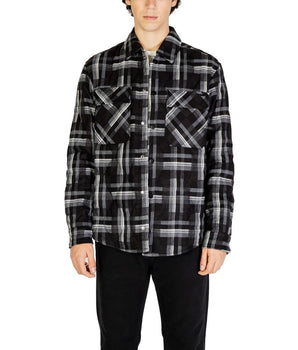 Gianni Lupo Black Polyester Coat