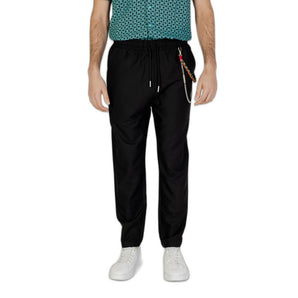 Gianni Lupo Black Polyester Pant