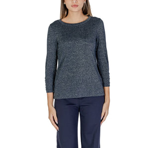 Street One Blue Polyester Long Sleeve