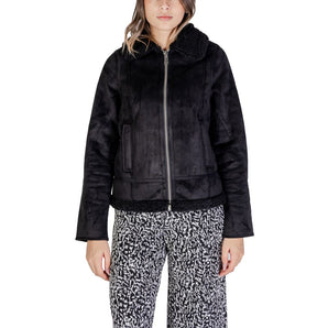Street One Black Polyester Jackets &amp; Coat