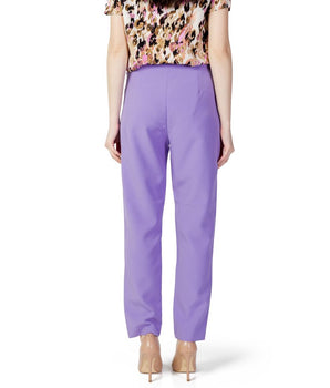 Only Purple Polyester Pants