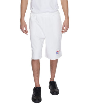 Underclub White Cotton Bermuda Shorts