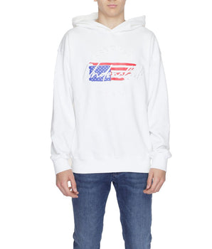 Underclub White Cotton Hoodie
