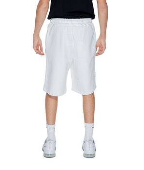 Underclub White Cotton Bermuda Shorts