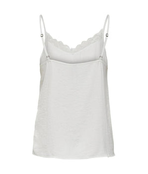 Jacqueline De Yong Camisetas y tops de poliéster blanco